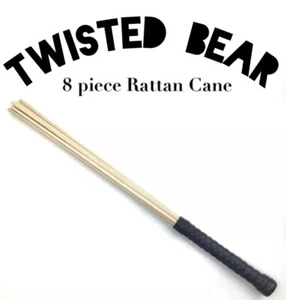 Bondage Kit Whip 8x Cane Rattan Flogger Paddle Whip BDSM Fetish Hotwife 45cm ❤️ - Picture 1 of 5