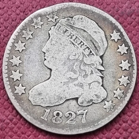 1827 Capped Bust Dime 10c Better Grade #36931 Cover