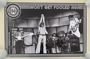 THE WHO, ‘WON’T GET FOOLED AGAIN’,RARE LICENSED 2008 POSTER  - Picture 1 of 10