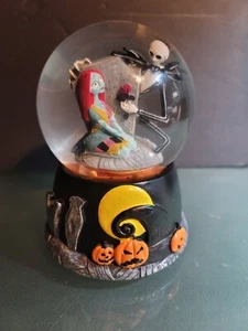 Disney The Night Before Christmas Musical Snow Globe Works Vintage - Picture 1 of 7