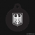 Porte-clés Deutschland Allemagne rond avec onglet gravé nombreuses couleurs aigle allemand
