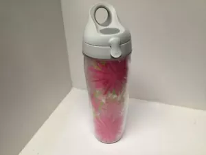Bicchiere Tervis 24 once con coperchio apribile rosa verde design floreale F41 - Foto 1 di 7
