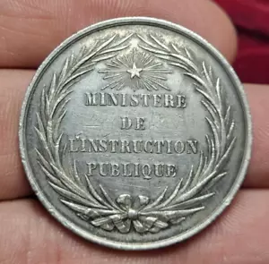 #46-89 ~ Ministère enseignement public ARGENT - 19,9g / médaille 勋章 - Foto 1 di 2
