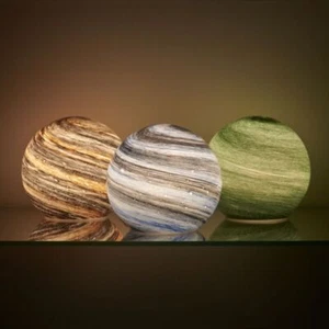 Auraglow Planet kabellose LED Glas Tischlampe - Bild 1 von 16