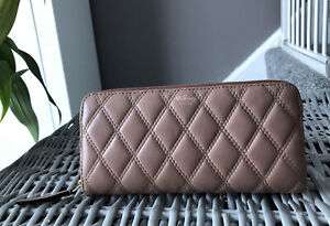 Beautiful Genuine Mulberry Blush Pink Quilted Leather Purse Wallet