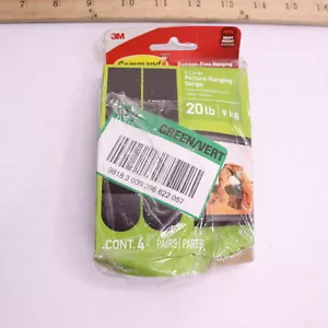 (8-Pk) Command Picture Hanging Strips X-Large Black 17217BLK-ES - Picture 1 of 5