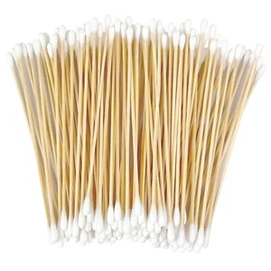 6" Long Cotton Swabs With Double Tips, 200 pcs - double round tips - Picture 1 of 7