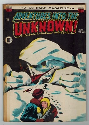 ADVENTURES INTO THE UNKNOWN # 9 - (ACG 1950) - PRE-CODE - VG/FN 5.0 - Image 1 of 4