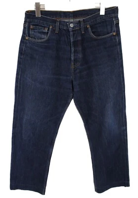 Jeans Levi's 501 Pour Hommes W36 L27 Effet Décoloré Coupe Droite Bouton - Photo 1/4