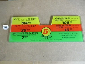 TOP PLÁSTICO GOBERNADOR DE MÁQUINA TRAGAMONEDAS JENNINGS. ($.05 doble) - Imagen 1 de 2