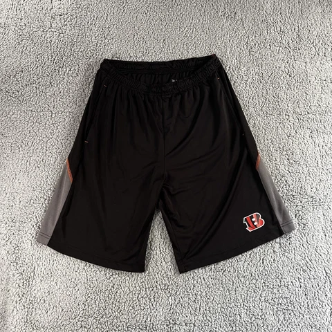 NFL Team Apparel Cincinnati Bengals Shorts Mens Large Tx3 Cool Lightweight Cover