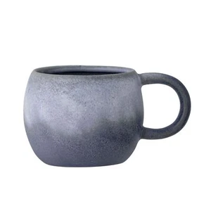 Bloomingville Elia Mug Blue Stoneware 11cm Diameter 8.5cm Height - Picture 1 of 14