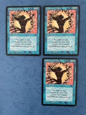 MTG 3X ITALIAN BLACK BORDERED SPELL BLAST FBB MAGIC THE GATHERING INSTANT BLUE - Image 1 of 4