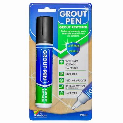 Grout Pen Black Tile Paint Marker: Waterproof Tile Grout Colorant Pen - Wide Tip - Image 1 of 4