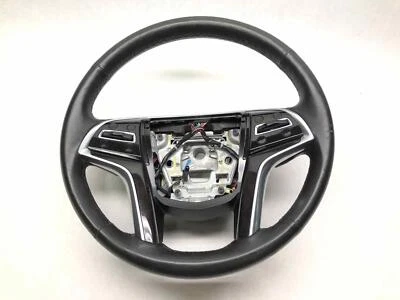 2013-15 Cadillac XTS Steering Wheel No Heat OEM 23194621 Trim AFE Black Leather - Image 1 of 4