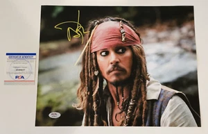 JOHNNY DEPP signiertes 11x14 Foto - PIRATEN der KARIBIK - PSA authentifiziert - Bild 1 von 5