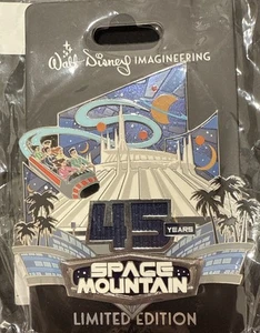 Disney Space Mountain 45th Anniversary Pin D23 MOG WDI LE 300 Jumbo Pin - Picture 1 of 5