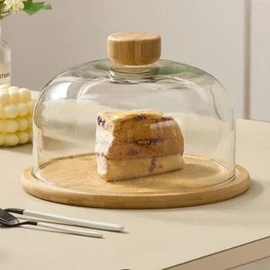 11 Inch Glass Dome Cake Stand Wedding Dessert Display - Picture 1 of 30