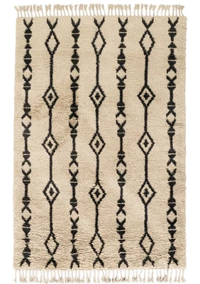 Wool Hand Knotted Moroccan Carpet ouch are unique to luxurious wool Multi 10x12 - Image 1 of 3