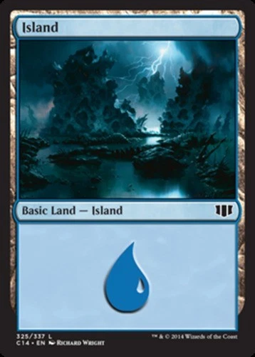 Island (325) - Commander 2014 #325/337 MTG Magic The Gathering - Image 1 of 1