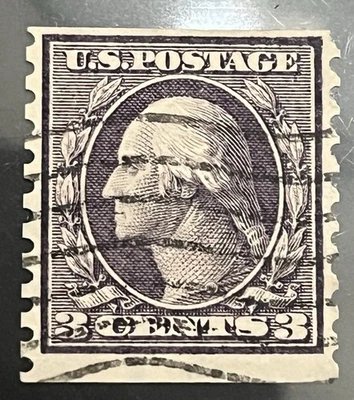 USA US - #456 Washington 3c Coil - CV $170 - Image 1 of 2