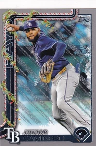 2025 Topps Topps Holiday Gray Glitter Snowflake Junior Caminero card #H3.nrmt-mt - Picture 1 of 1