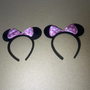 Minnie Mouse Ears Girls Headbands, 2 Count - Picture 1 of 4