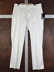 Nike DriFit Golf Tour Performace Pants 639779-100 Mens 32x32 White NEW Active - Picture 1 of 11