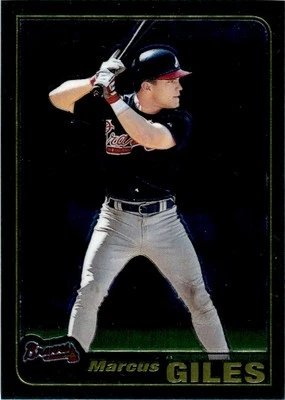 2001 Topps Chrome Traded & Rookies Chrome ! Marcus Giles Atlanta Braves #T167 - Image 1 of 2