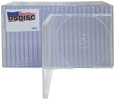 USDISC PP Poly Cases 10.4mm, Single 1 Disc (Clear) Lot - Image 1 of 2