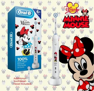 New Oral-B Disney's Minnie Mouse Rechargeable Toothbrush w/2 Brush Heads - NIB - Picture 1 of 13