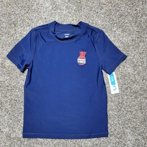 CARTER'S TOP SHIRT JUNGEN SCHWIMMEN SONNE RASH GUARD BLAU GRÖSSE 7/7A - Bild 1 von 8
