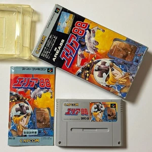 SFC Area 88 U.N. Squadron Super Famicom Nintendo SNES Shooter GAME JAPAN JP - Picture 1 of 14