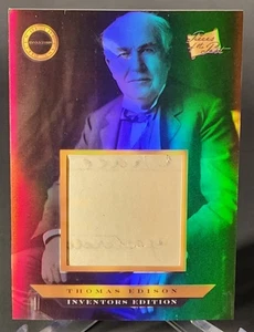2025 Pieces Of The Past Thomas Edison Handwritten Relic - Bild 1 von 2