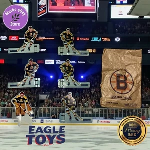 L👀K Rare Eagle Toys Metal Table Original Hockey Players 1950s Bruins Full Set - Picture 1 of 20