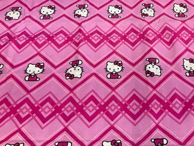 SPRINGS - HELLO KITTY #CP51140-CHEVRON STRIPE-- 5/8 YARD - Image 1 of 2