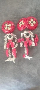 2 Mega Bloks Neo Shifters Paladin Warrior Simia Rix Figure Incomplete Parts READ - Picture 1 of 1