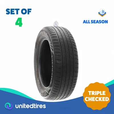 Set of (4) Used 225/60R18 Vredestein Quatrac Pro 104V - 6-6.5/32 - Image 1 of 4