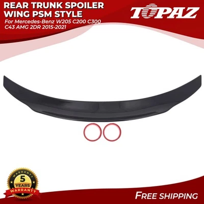 Alerón trasero maletero PSM para Mercedes Benz W205 C200 C300 C43 AMG 2 PUERTAS 2015-21 Foto 1 de 4