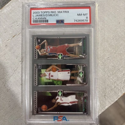 2003-04 Topps Rookie Matrix - James, Kaman, Darko Milicic #116-112-111 (RC) Foto 1 de 2