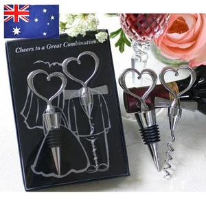 Love Heart Wine Bottle Stopper Red Wine Openner Set for Guests Bottle Opener - Zdjęcie 1 z 5