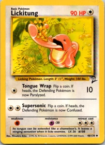 LICKITUNG - Base Set 2 - 48/130 - Uncommon - Pokemon Card Unlimited 2000 LP - NM - Picture 1 of 2