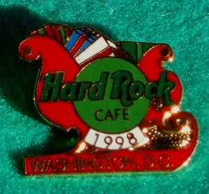WASHINGTON DC XMAS SANTA CLAUS ROTER SCHLITTEN 1998 GESCHENKE Hard Rock Cafe PIN - Bild 1 von 1