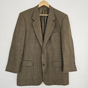 VTG Valentino Uomo Men's Sport Coat 100% Alpaca 42R Houndstooth Tweed - Picture 1 of 15