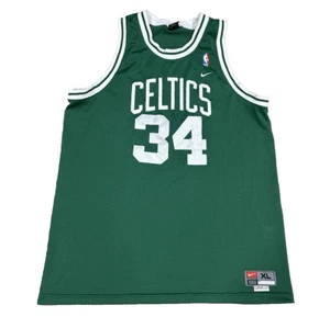 Paul Pierce Men's Sz XLarge Nike Basketball Jersey Sewn Green Boston Celtics #34 - Picture 1 of 13