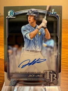 Bowman Chrome Jack Lines 2025 CPA-JLI Prospect Auto Rays RY - Imagen 1 de 2