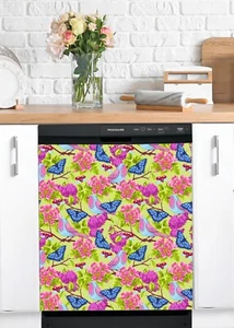 Dishwasher Magnet Cover - Reusable Magnetic Tiles Decal - Pack of 4 Tiles - V041 - Picture 1 of 8