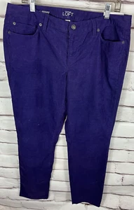 NWT Ann Taylor Loft Women's Size 14 Purple Modern Skinny Jean's - Picture 1 of 5