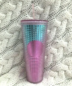 STARBUCKS | Summer Collection 2021 | Mermaid Pink & Blue Studded Venti Tumbler - Picture 1 of 2