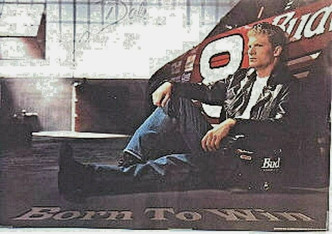 Dale Earnhardt, Jr. "Born To Win" - 20" x 16" Poster in UNUSED, MINT Condition Cover